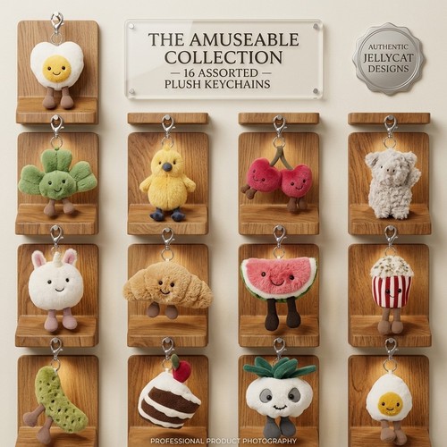 Cute plush keyring soft toy - plush,