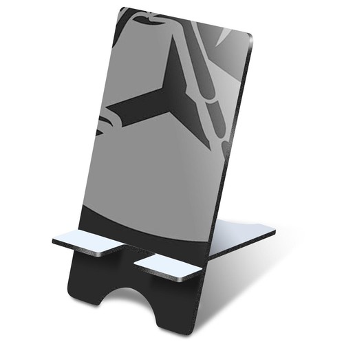 3mm mdf phone stand - stand, bw